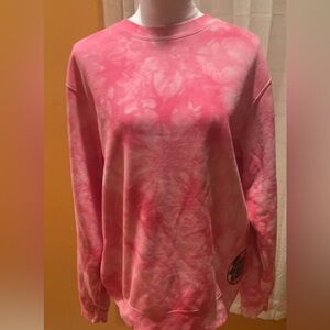 Women’s Pink Mineral Wash Pullover Sweatshirt Sweater Top Size Medium